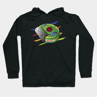 Battle robot with heart raspberry pi Hoodie